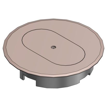 Thomas & Betts Carlon® E97DST Non-Metallic Floor Box Cover, 5.69 in Dia, Thermoplastic